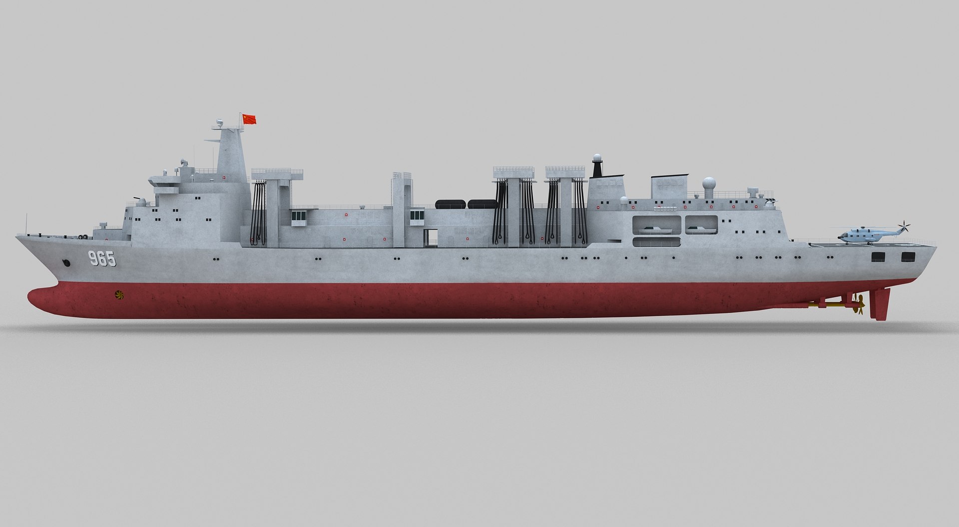 PLA Navy Type 901 Supply Ship 3D Model - TurboSquid 2035443