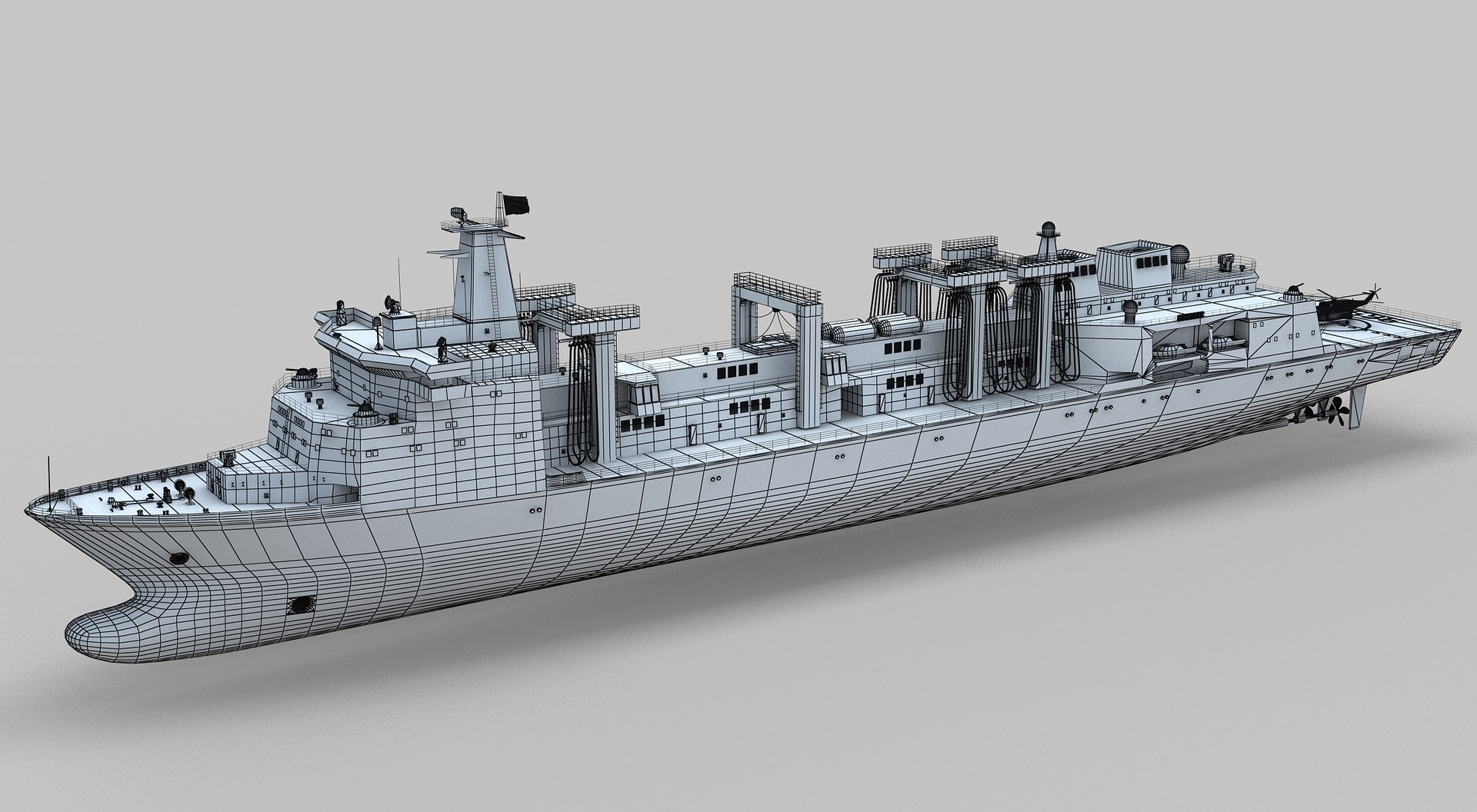 PLA Navy Type 901 Supply Ship 3D Model - TurboSquid 2035443