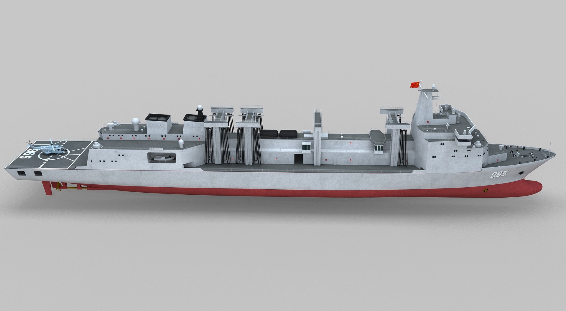 PLA Navy Type 901 Supply Ship 3D Model - TurboSquid 2035443