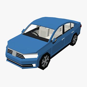 3D B8 Passat Voxel 3D model