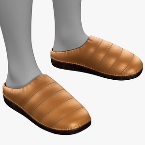 Slippers Stitched PBR 3D model