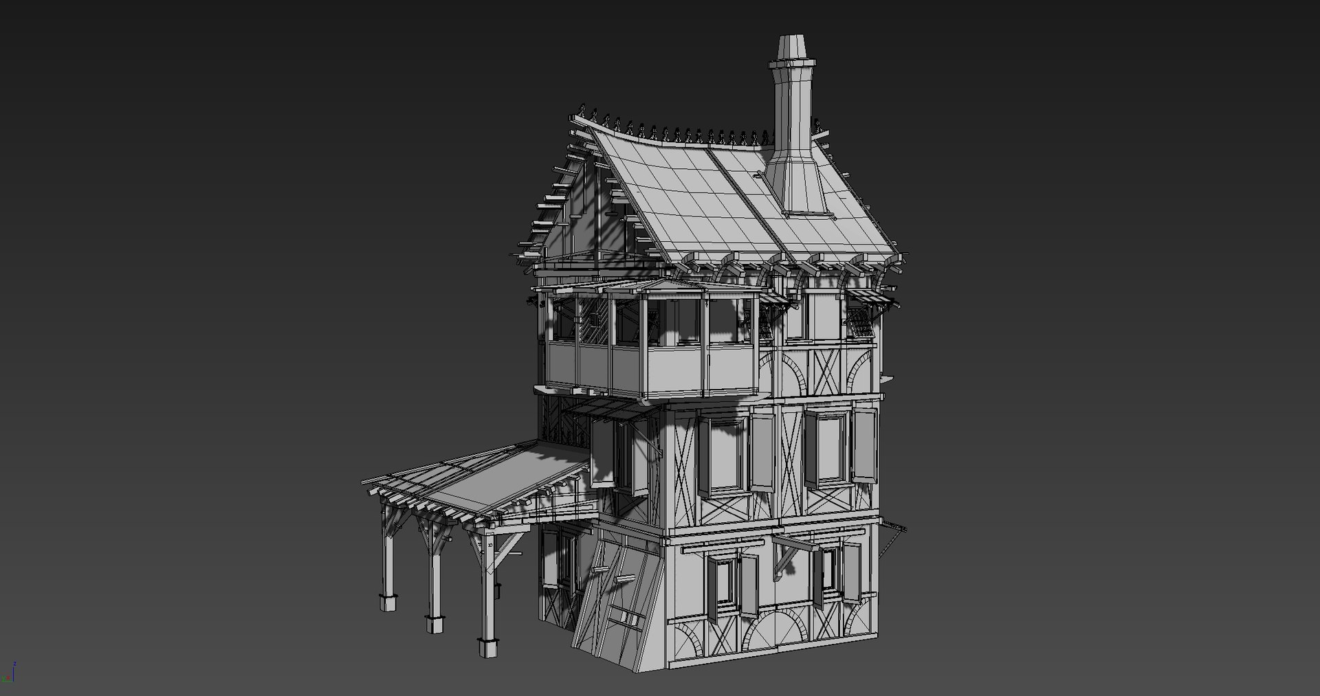 Medieval house fantasy 06 3D model - TurboSquid 1252528