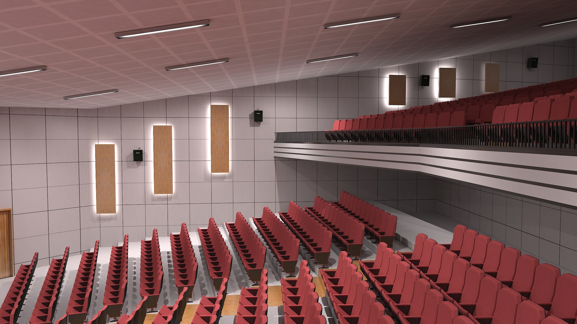 3D Movie Theater Interior - TurboSquid 1659999