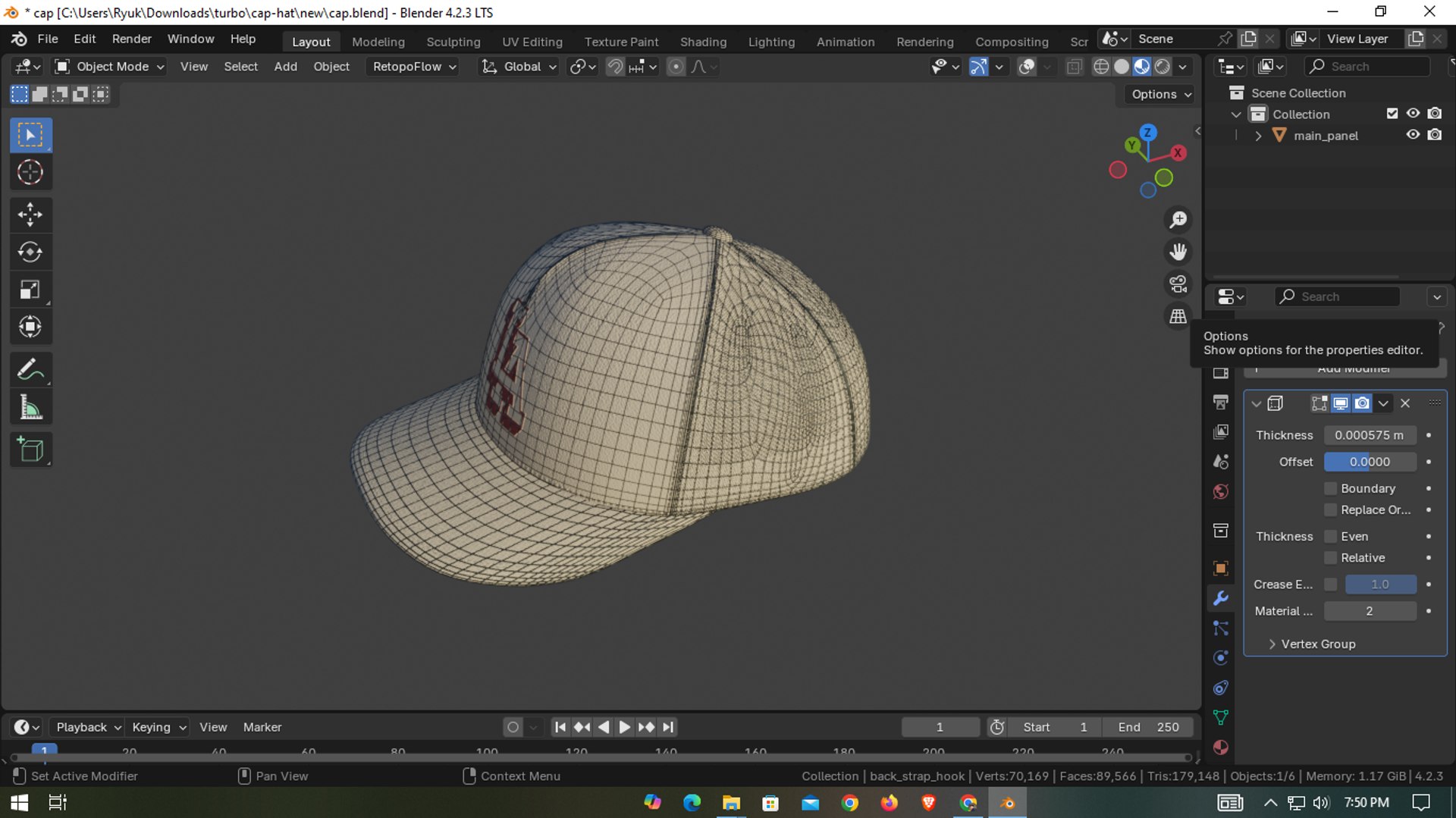 Cap Model - TurboSquid 2324535