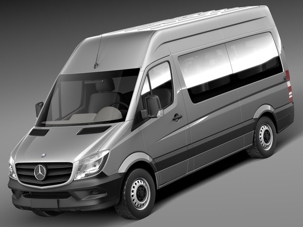 modèle 3D de Mercedes-Benz Sprinter Passenger Van 2014
