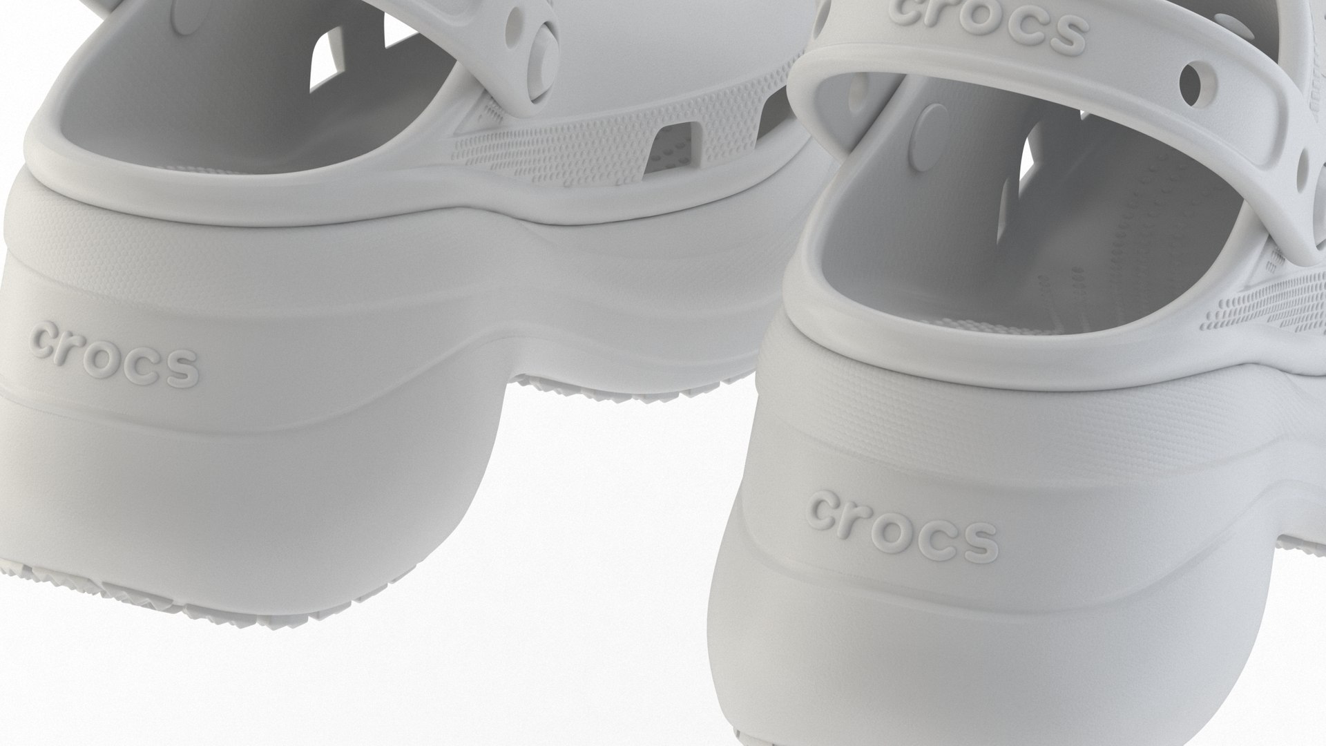 Crocs Bae Clog Textures White 3D Model - TurboSquid 2416101