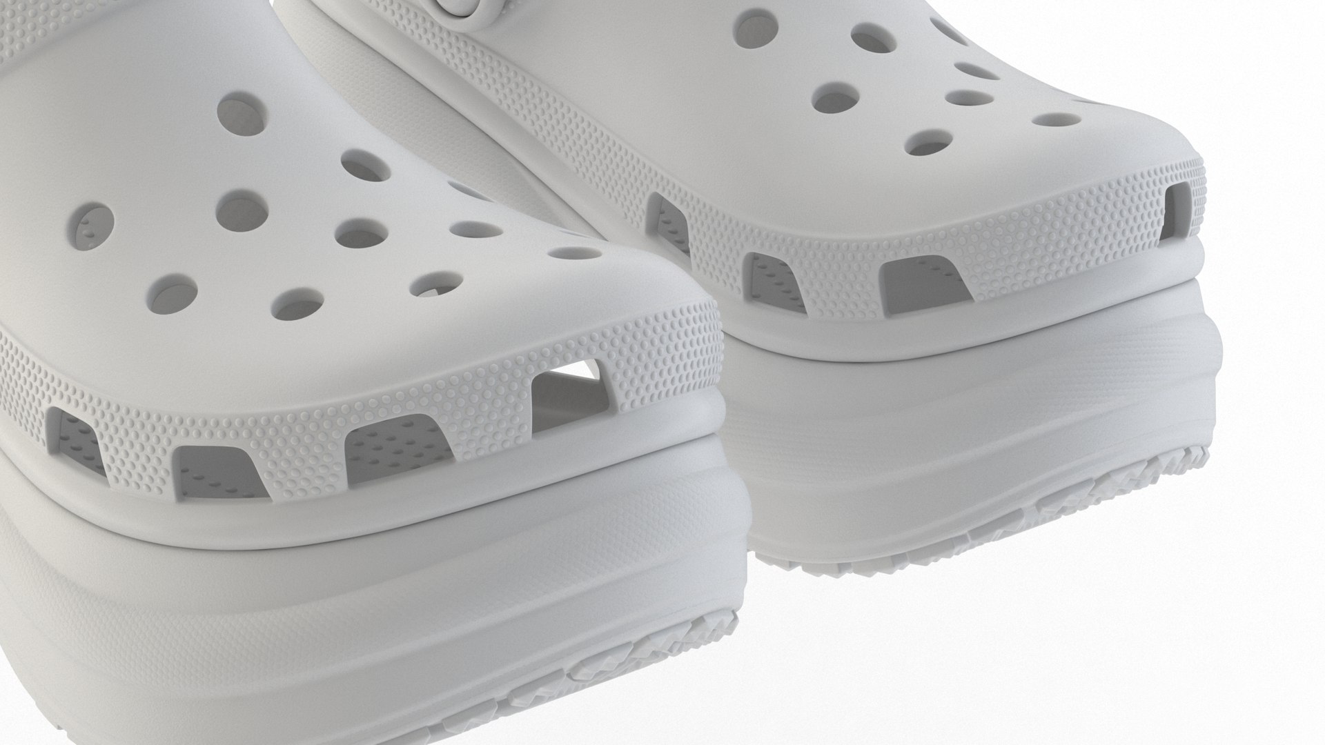 Crocs Bae Clog Textures White 3D Model - TurboSquid 2416101