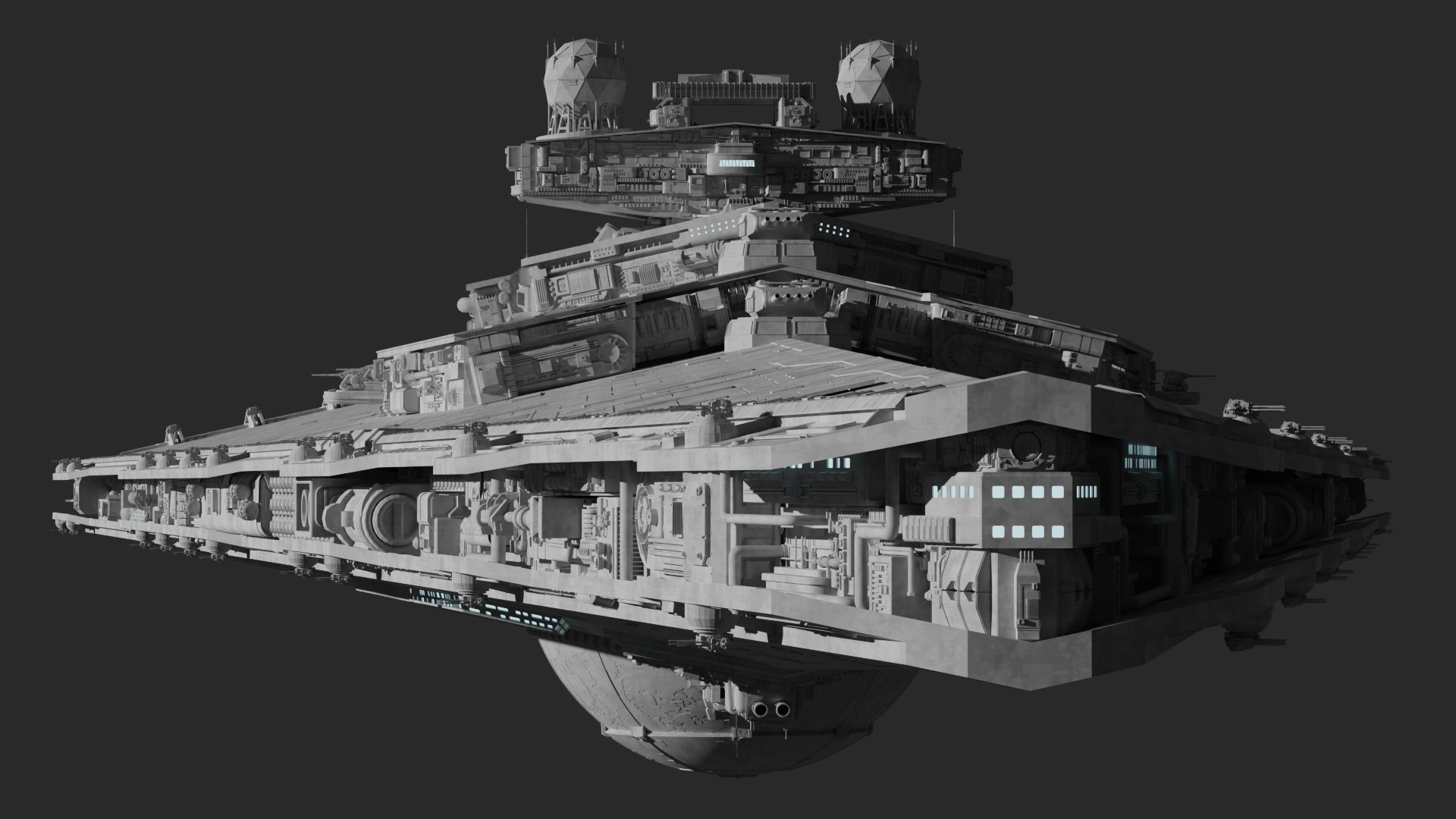 3D star destroyer TurboSquid 1655107