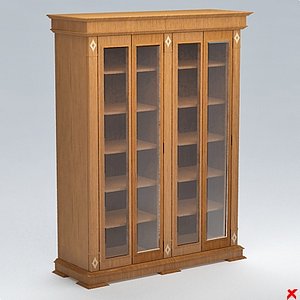 3ds max bookcase cabinet