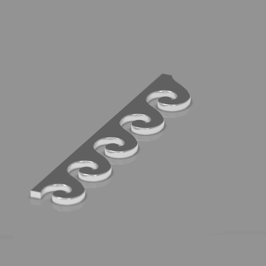 Running Dog Pattern With Greek Wave - Ultimate Modular 3D Printed ...