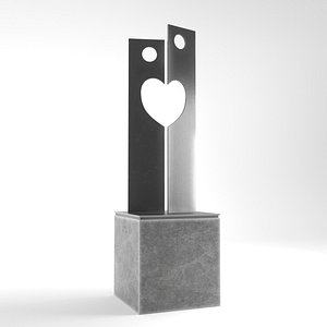 3D modern decorative abstract metal
