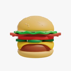 Cheese burger 3D