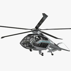 Futuristic Helicopter Concept 3D model