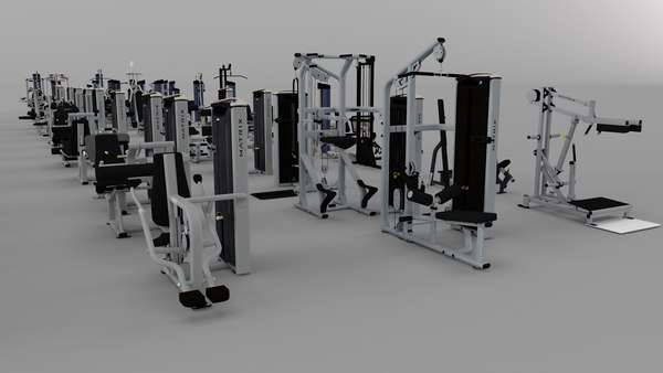 MATRIX Gym Equipment Pack 214 3D Models FBX OBJ C4D 3D
