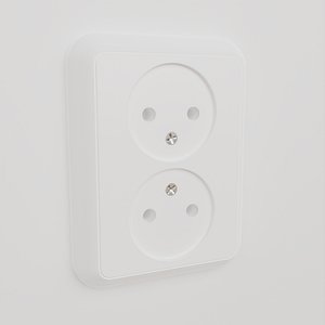 3D Built-in EU outlet model