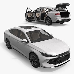 BYD Qin L DM-i Executive Car White Rigged for Maya 3D model