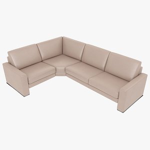 modular sofa leather 3D model