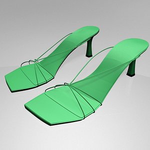 Strappy Spool-Heel Sandals 01