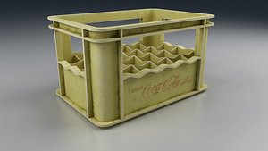 3D old beverage crate