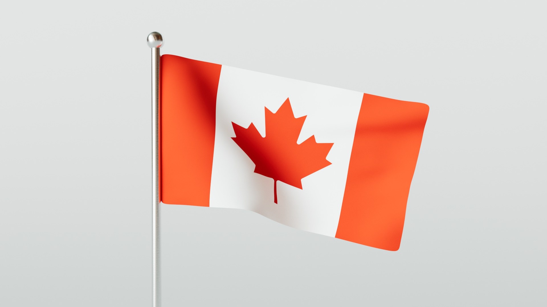 Canada - Canadian Flag Animated With Texture 3D Model - TurboSquid 1840144
