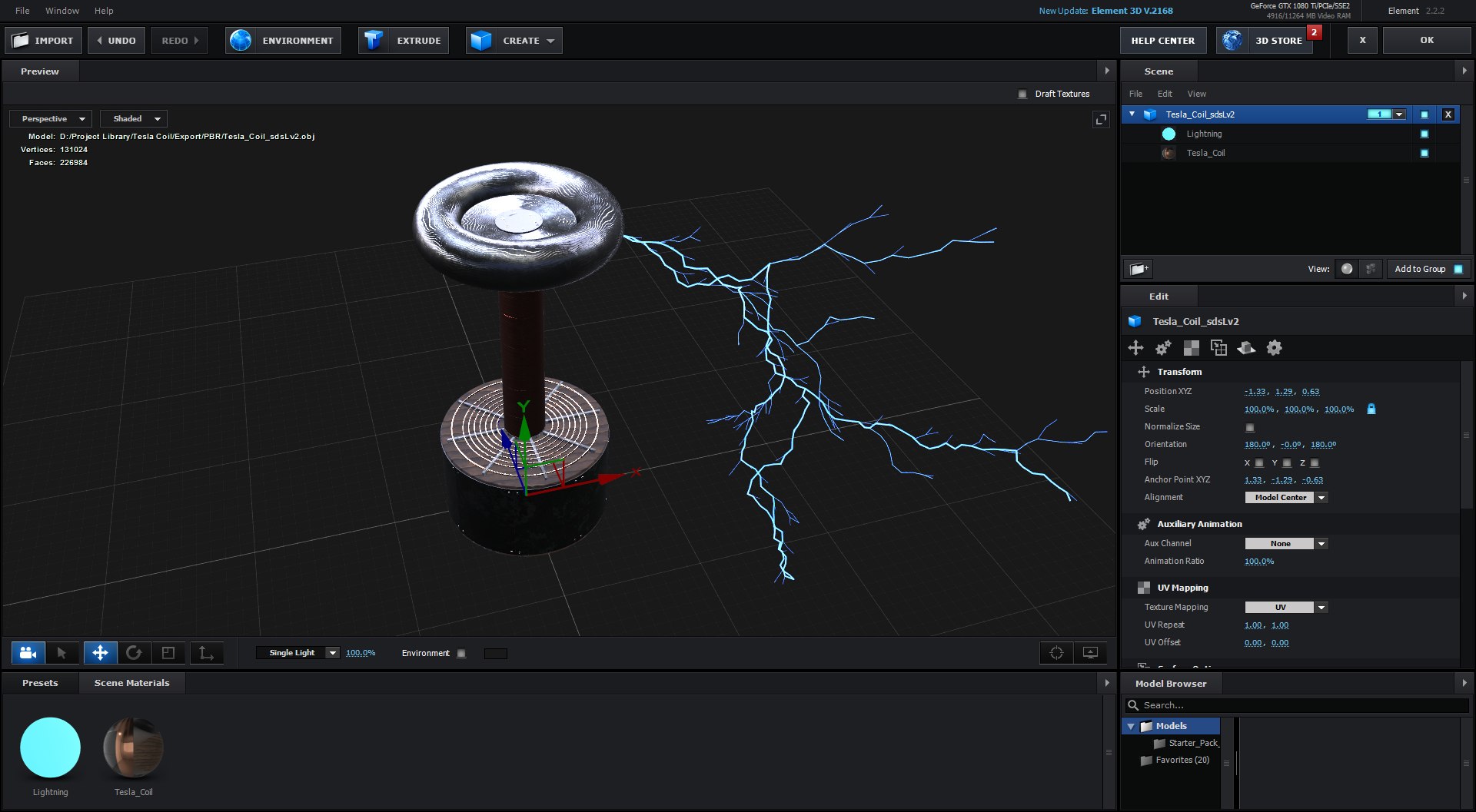 3D Tesla Coil Model - TurboSquid 1532800