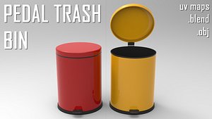 3D Pedal Trash Bin