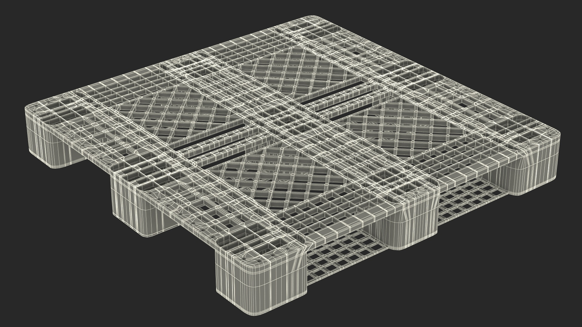 3D Red Plastic Pallet Model - TurboSquid 2134705