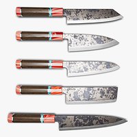 Japanese Chefs Knives with Kurouchi Finish