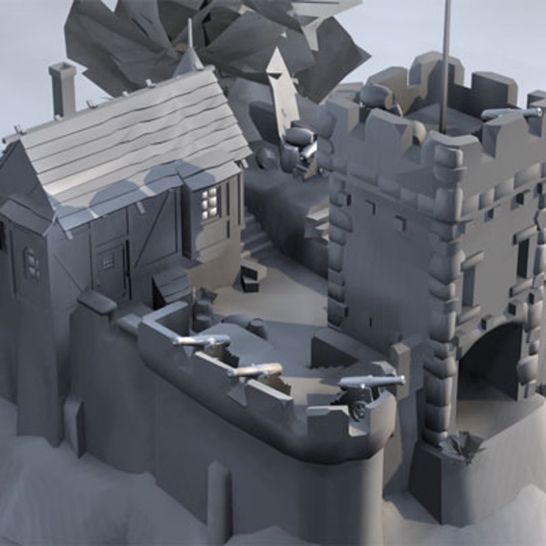 3d model fantasy building