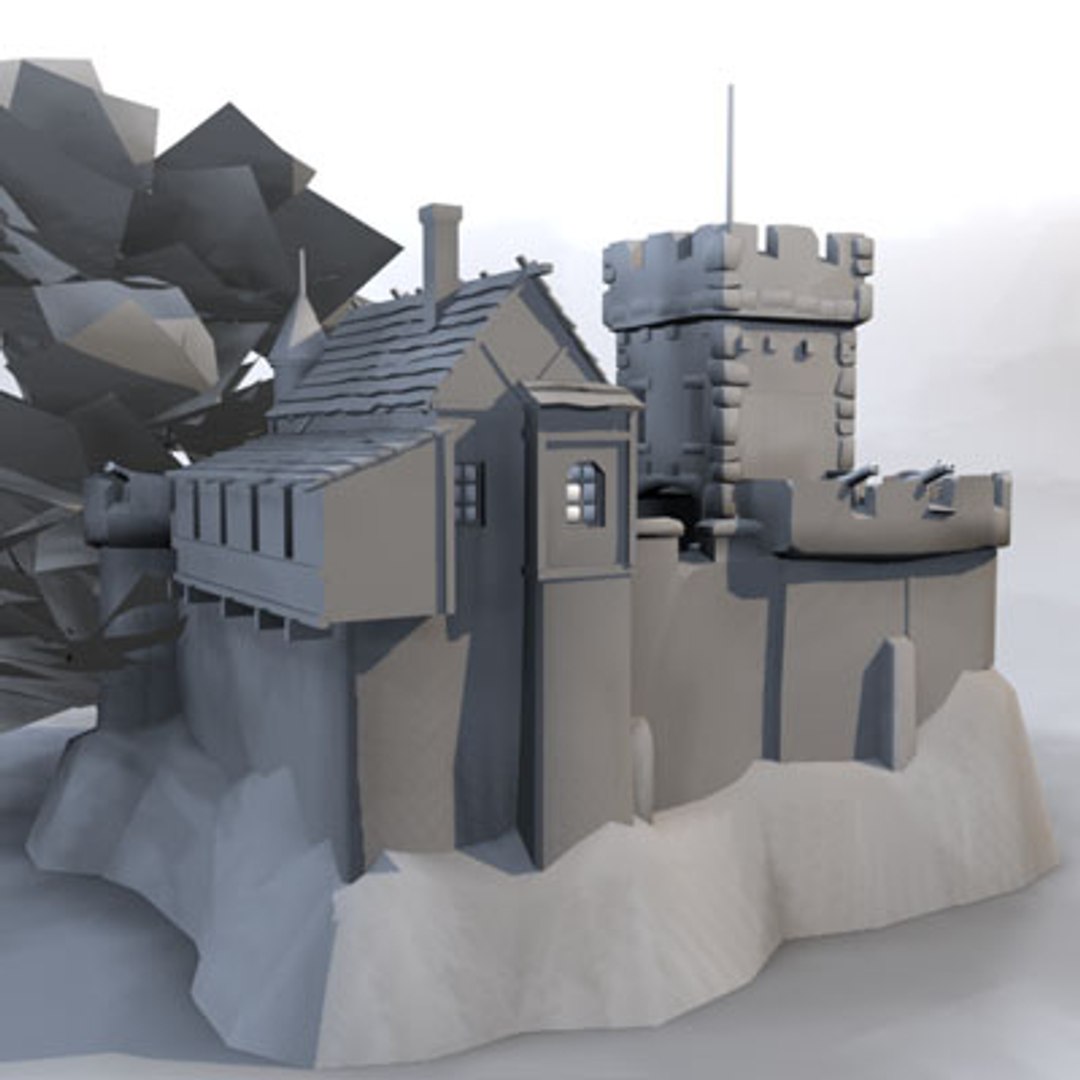 3d model fantasy building