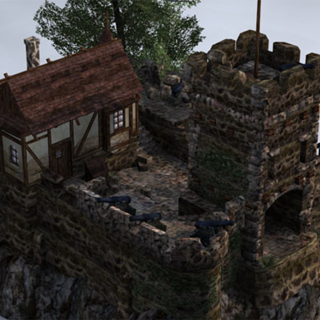 3d model fantasy building