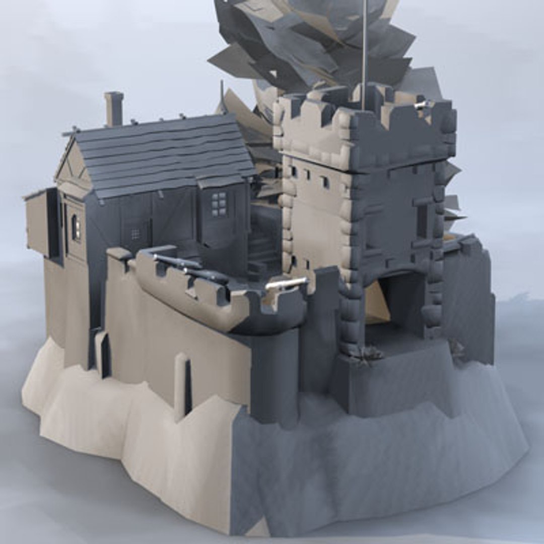 3d model fantasy building