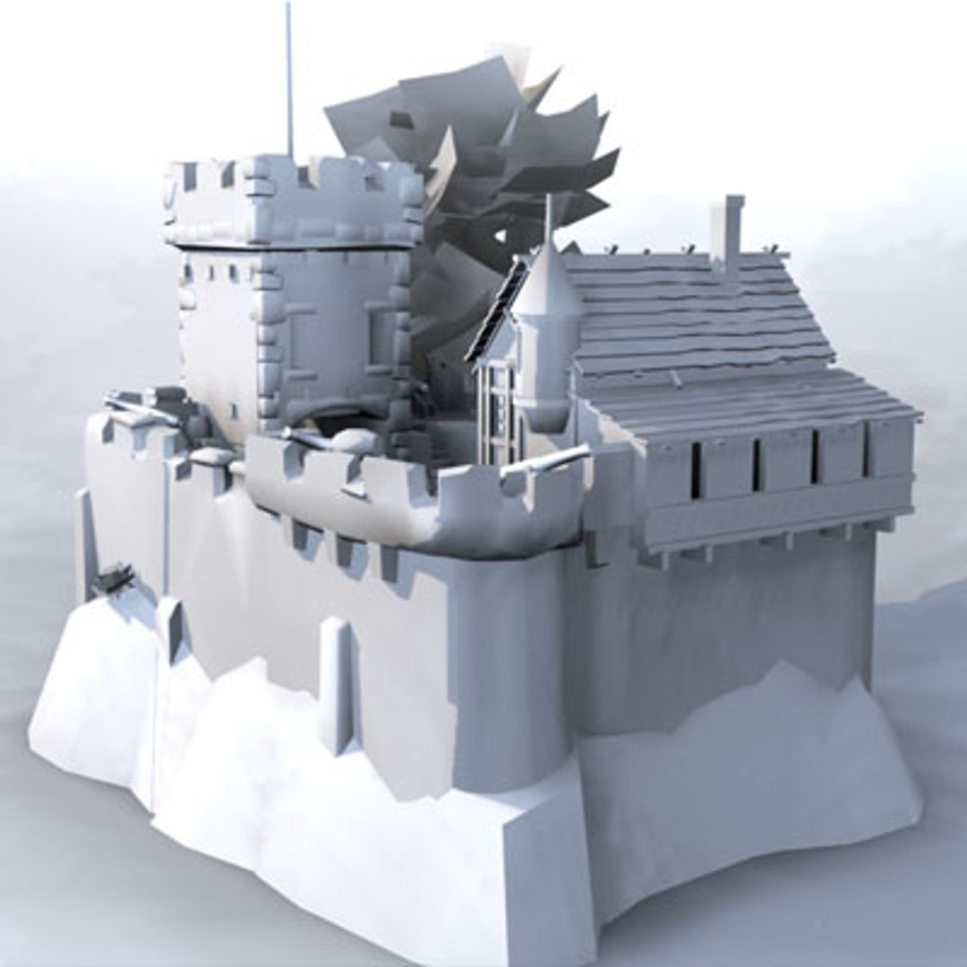 3d model fantasy building