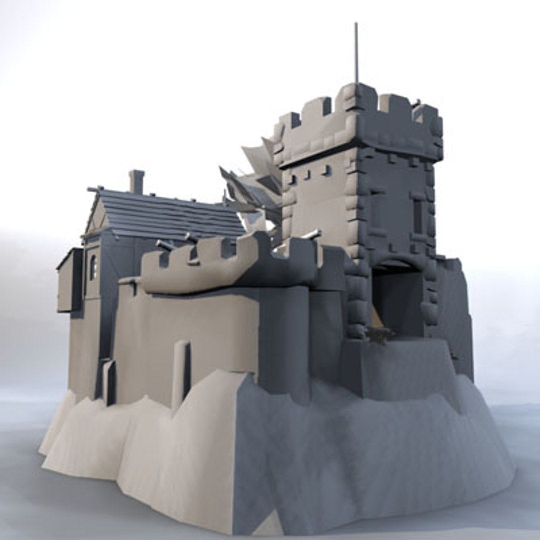3d model fantasy building