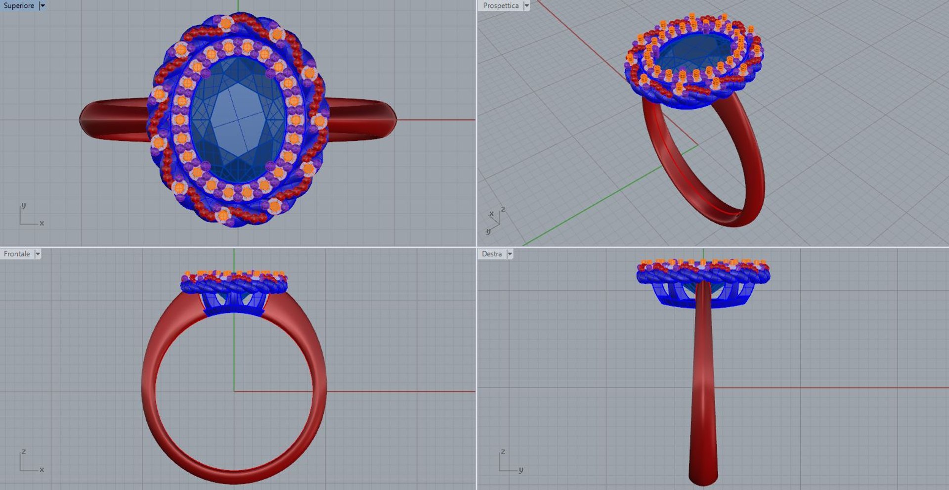 Oval Ring Rope 3D - TurboSquid 1157248
