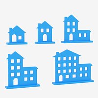 Cartoon House Icon Collection