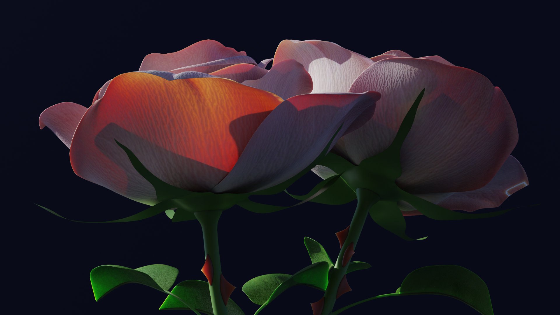 3D Romantic Rose Model - TurboSquid 2291072