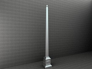 3d model of antique street lamp
