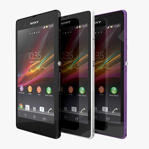 Sony Xperia Z Smartphone Black, White, Purple Collection