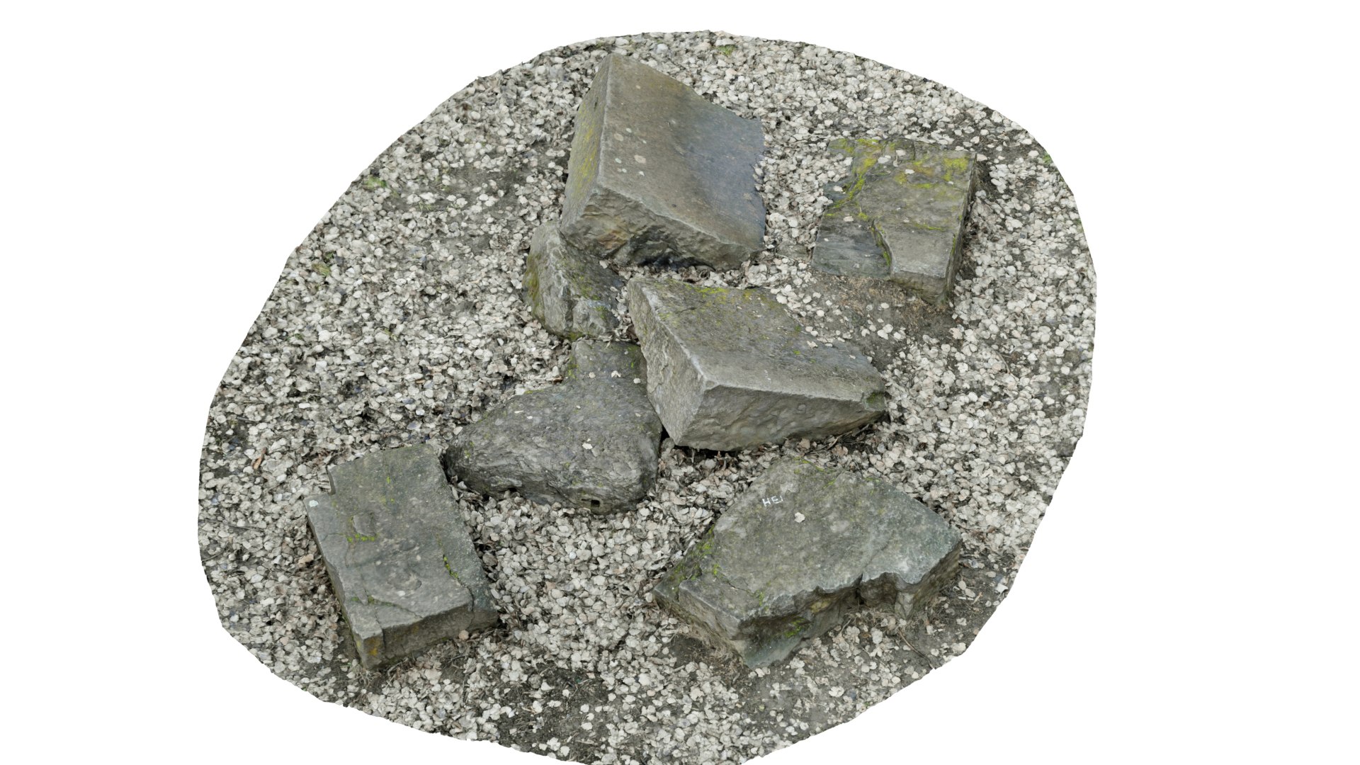 3D Concrete Rocks Raw - TurboSquid 1690904