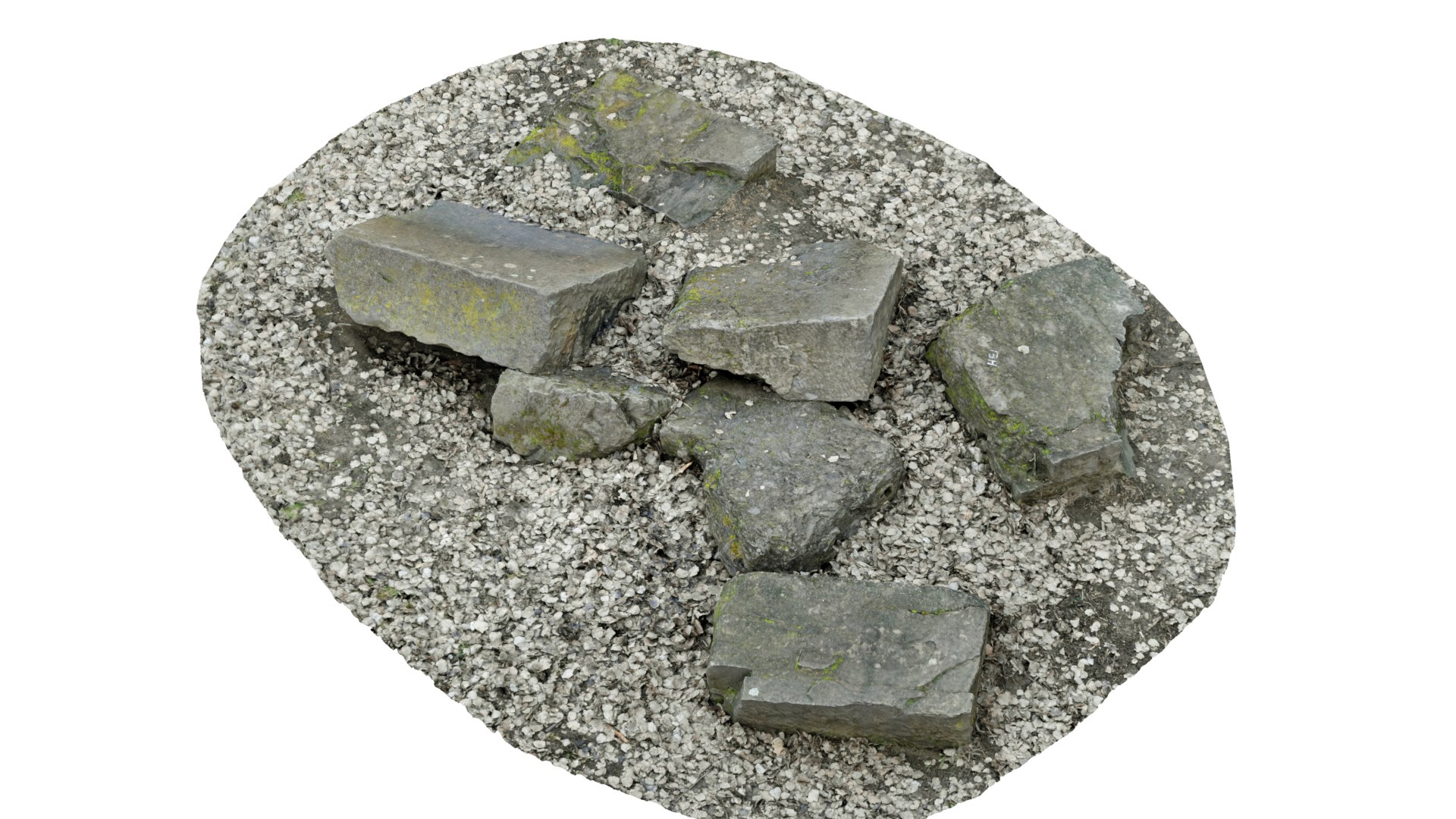 3D Concrete Rocks Raw - TurboSquid 1690904
