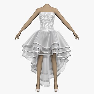 3d wedding dress female shoes