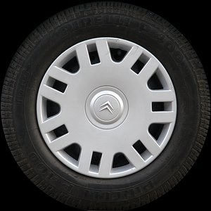 Citroen C3 Wheel Texture Map