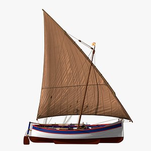 3D sail fishing boat shells