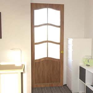 Wood Door 3D model