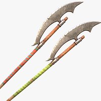 Medieval Polearms Weapons  Axe Berdysh Halberd Glaive
