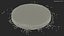 3D Round Soil with Grass Fur