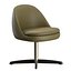 Chaise Sendai avec pieds en métal par Minotti