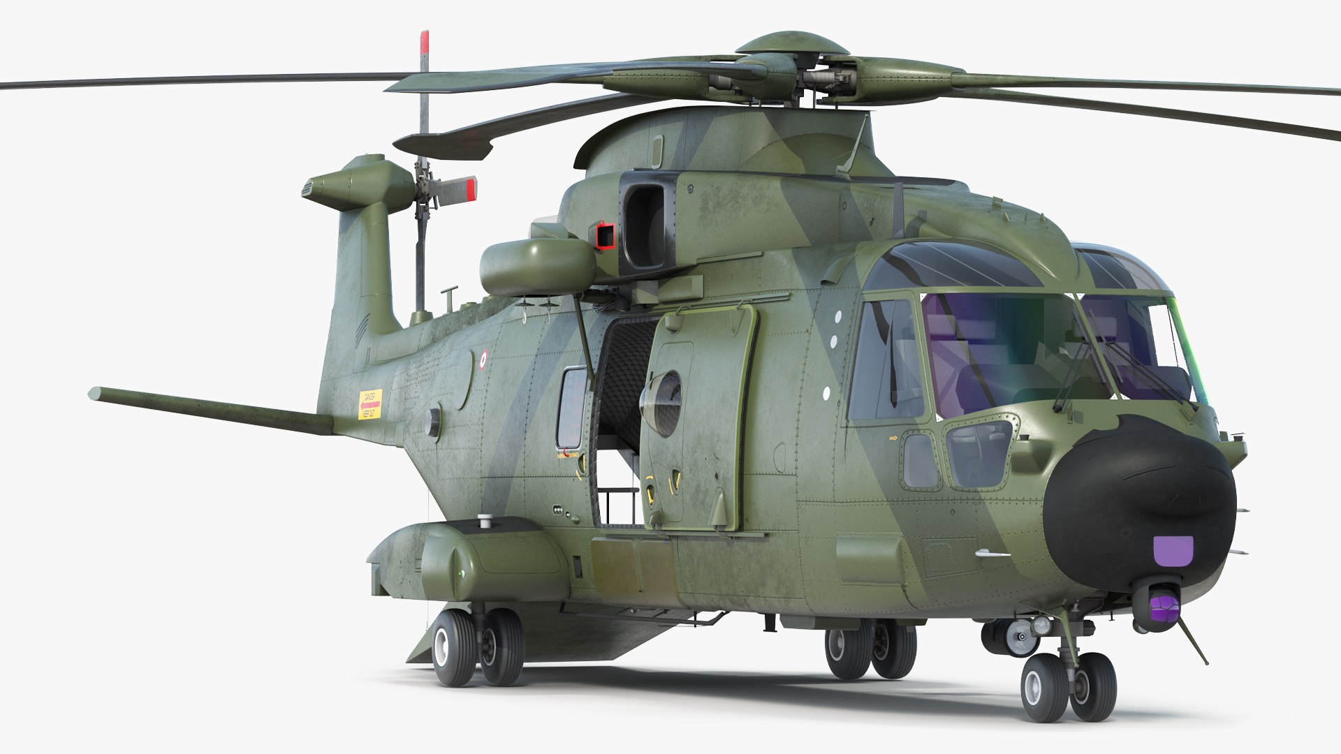 AgustaWestland AW101 with Cargo Bag 3D model preview
