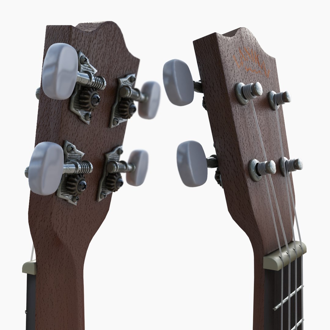 combo-contrabass-ukulele-3d-max